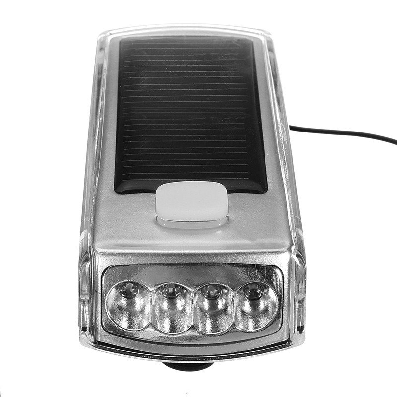 Miniatura 3 de Linterna Led Bicicleta Solar Con Pito045